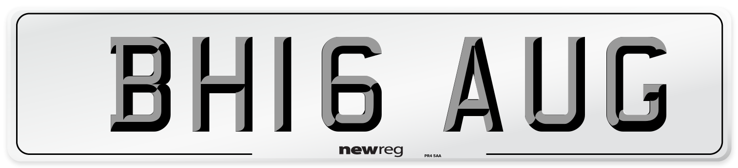 BH16 AUG Number Plate from New Reg